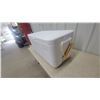 Image 2 : Coleman Cooler with Wood Handle, Interior Basket and Shelf, 16”×34”×16”