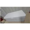 Image 3 : Coleman Cooler with Wood Handle, Interior Basket and Shelf, 16”×34”×16”