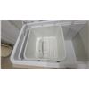 Image 6 : Coleman Cooler with Wood Handle, Interior Basket and Shelf, 16”×34”×16”