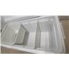 Image 7 : Coleman Cooler with Wood Handle, Interior Basket and Shelf, 16”×34”×16”