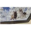 Image 3 : Framed Winter Wolves Print, Signed “Ben Hosettove”