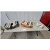 Image 1 : Two Tackle Boxes with Fishing Lures, Hooks, and Line; Eagle Claw Hooks