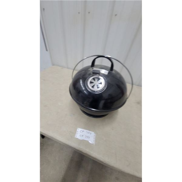 Portable Charcoal Grill with Lid, Grate, and Handle new
