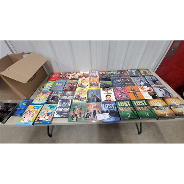 Large Lot of DVD Movies and TV Series: Family Guy, Star Trek, Sopranos, Harry Potter