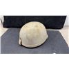 Image 2 : Vintage JEPO Italian Cream Motorcycle / Jockey Helmet With Leather Trim, Mid-20th Century
