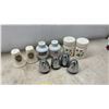 Image 3 : Large Collection of Ceramic, Metal, and Glass Salt and Pepper Shakers, Floral, Souvenir