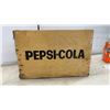 Image 2 : Vintage Pepsi-Cola Wooden Bottle Crate and Orange Crush 6-Pack Cardboard Carrier With Bottles