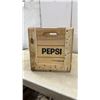 Image 4 : Vintage Pepsi-Cola Wooden Bottle Crate and Orange Crush 6-Pack Cardboard Carrier With Bottles