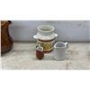 Image 4 : Cambrian Stoneware Brown Glazed Dinnerware Set Including Plates, Coffee Pot, Tureen
