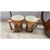 Image 7 : Cambrian Stoneware Brown Glazed Dinnerware Set Including Plates, Coffee Pot, Tureen