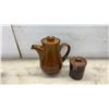 Image 8 : Cambrian Stoneware Brown Glazed Dinnerware Set Including Plates, Coffee Pot, Tureen