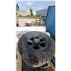 Image 2 : Four Rugged Trek Tires on Black Rims, Size 35 × 12.50R20LT