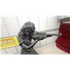 Image 2 : Bronze-Tone Resin Statue of Woman Playing Violin 30” tall