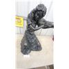 Image 3 : Bronze-Tone Resin Statue of Woman Playing Violin 30” tall