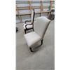 Image 6 : Two Upholstered Dining Chairs: One Oval Back Armchair and One Square Back Side Chair