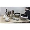 Image 1 : Room Decor, Brushed Planters, Vases, Bottle, White Vases, Sputnik Orb, Mosaic Ball