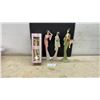Image 1 : Four Oriental Geisha Figurines in Traditional Kimonos, 15” Tall
