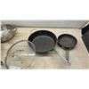 Image 2 : Assorted Cookware, Stainless Steel Wok, Steamer Pot, and Non-Stick Frying Pans