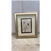 Image 6 : Pair of Framed East Asian Silk Embroidery Art Pieces with Birds and Calligraphy, 18 × 16”