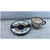 Image 11 : Asian Decorative Bowl, Plate, Ginger Jars, Cup and Saucer, Coasters, Robe Figurine