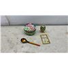 Image 12 : Asian Decorative Bowl, Plate, Ginger Jars, Cup and Saucer, Coasters, Robe Figurine