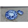 Image 5 : Royal Crown Derby Blue Mikado Bone China Tea Set, 1955, and a Japanese Kutani Cup