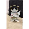Image 2 : Chinese Porcelain Teapot and Stand, Lacquer Box with Bead Arithmetic Beads
