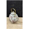 Image 5 : Chinese Porcelain Teapot and Stand, Lacquer Box with Bead Arithmetic Beads