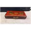 Image 7 : Chinese Porcelain Teapot and Stand, Lacquer Box with Bead Arithmetic Beads