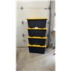 Image 1 : Greenmade Professional Grade 27-Gallon Storage Boxes With Yellow Snap-Tight Lids, Set of 4