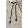 Image 3 : Four Adjustable Aluminum Walking Canes: Leopard Print, Bronze, Purple Floral, and Black