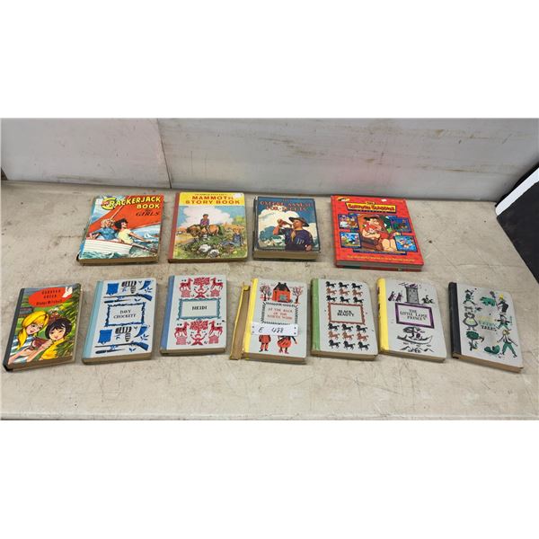Vintage Children's Books: Crackerjack, Heidi, Black Beauty, Oxford Scouts