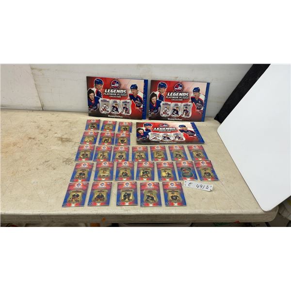 Winnipeg Jets Legends Platinum Plaque Collection by Winnipeg Free Press with 25 Plaques and 3