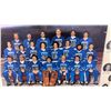 Image 6 : 2 Vintage 1984 Winnipeg Blue Bombers True Blue Media Hockey Team Labatt's 13CFRW Posters, 11 × 14”