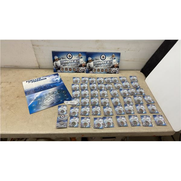 Winnipeg Jets 2011-2012 Officially Licensed Medallion Collection with Albums and 50 Sealed