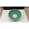 Image 4 : Vintage Pyrex Green Mixing Bowl, Loaf Pan, Refrigerator Dish and Yellow Pottery Bowl