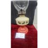 Image 3 : Pair of Vintage Oil Lamps: One with Scottie Dogs, One with Etched Glass