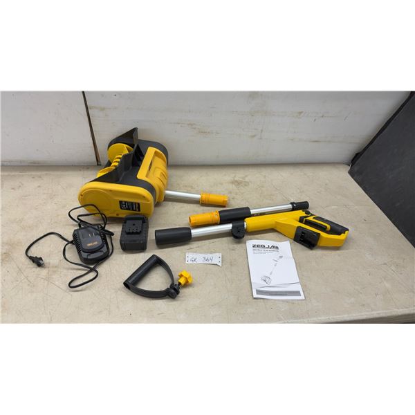 ZEGJAW 20V 11” Cordless Snow Shovel Model ASYSN0525020 with Battery, Charger
