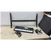 Image 1 : Yamaha PortaSound PSS-450 49-Key Portable Electronic Keyboard 1986 with Stand and Power Adapters