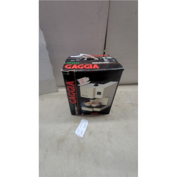 Gaggia Gran Gaggia 2-Cup Cappuccino Coffee Maker in Original Package
