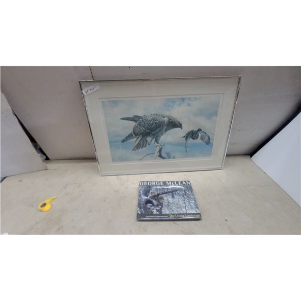 George McLean “Red-Tailed Hawk” Signed Print and Book