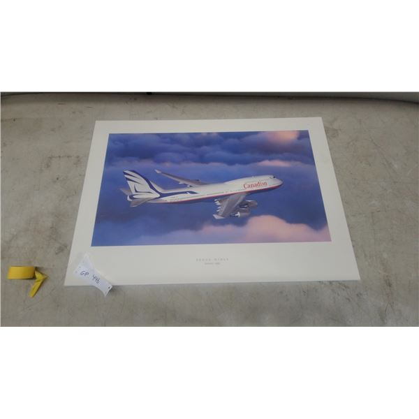 Canadian Airlines “Proud Wings” Boeing 747-400 Print, January 1999