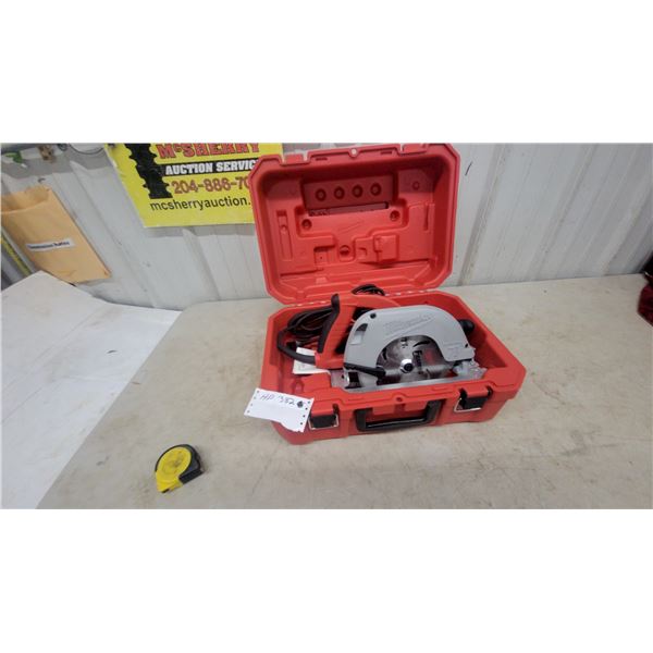 Milwaukee 7-1/4” Tilt-Lok Circular Saw in Hard Case, and Tape Measure