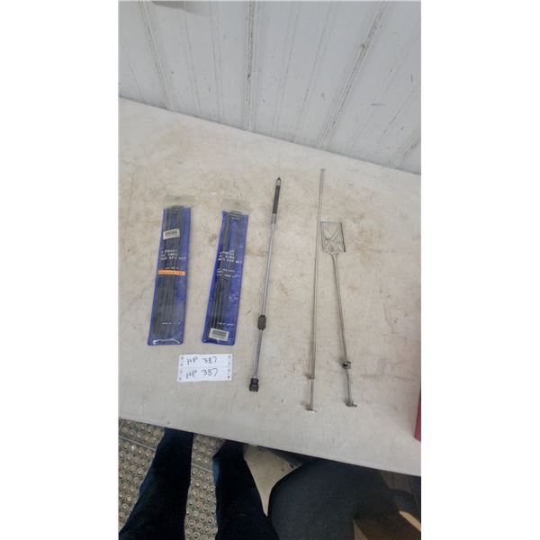 7-Piece 12” Long Hex Key Sets (2), Telescoping Magnetic Pick-Up Tool