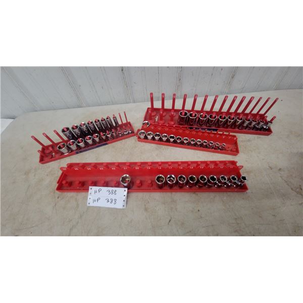 Socket Sets on Red Organizers