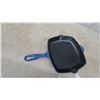 Image 2 : Blue Enameled Cast Iron Grill Pan