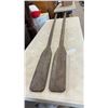 Image 1 : Pair of Rustic Wooden Boat Oars