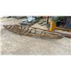 Image 1 : Vintage Wooden Skin-on-Frame Kayak Frame with Seat, Skeletal Rib and Stringer Construction, 178”
