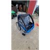 Image 3 : InStep Blue and Black Double Child Bicycle Trailer/Stroller with Safety Flag