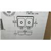 Image 3 : New Wessan JR600073 Stainless Steel Double Bowl Kitchen Sink, 20 Gauge, 33”, with Strainers